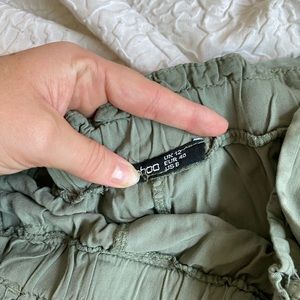 New Camo green color tie pants